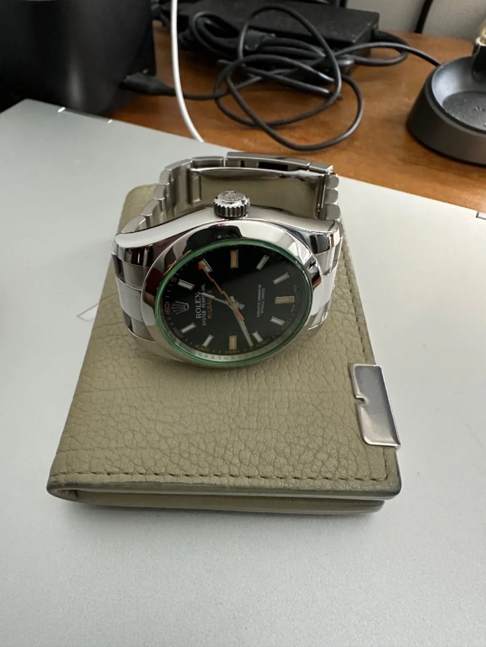 Rolex Milgauss 116400GV – Green Sapphire Crystal – Black Dial PERFECT CONDITION
